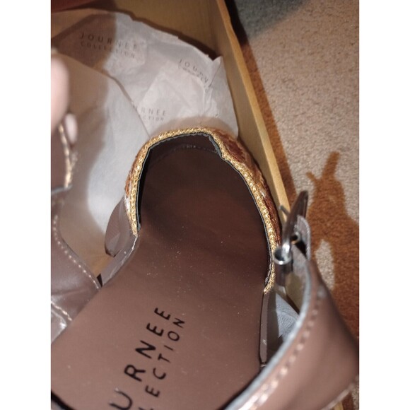 Journee Dorit Tru Comfort Foam Crochet Sandal Block Heels Vintage Afghan Style - Picture 13 of 13